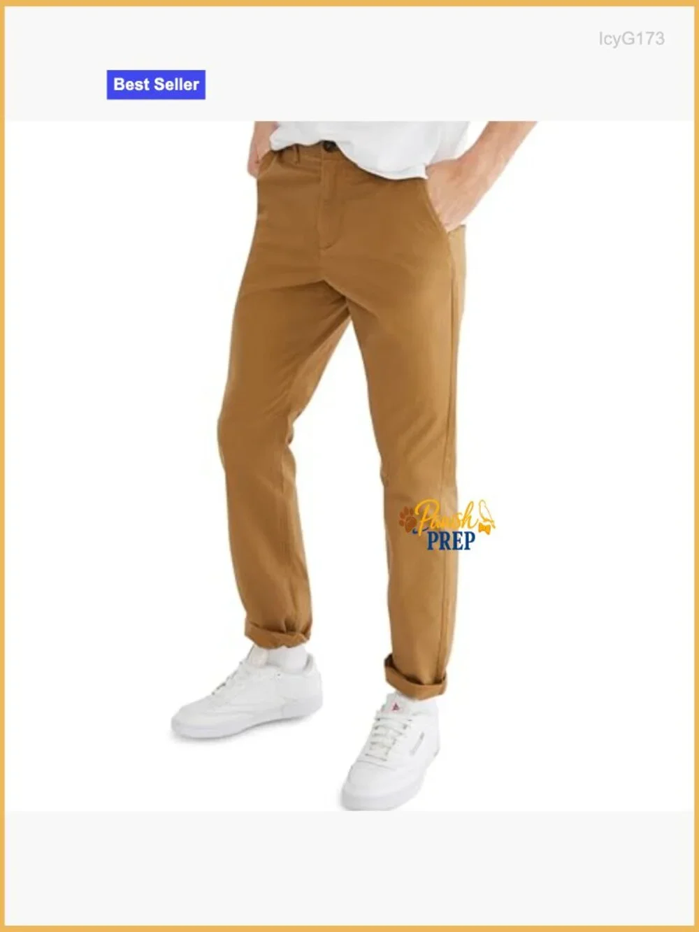 Slim Stretch Chino Pants, 30 Inseam, Cotton Spandex Fabric, Casual Fit